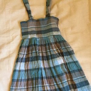 Calvin Klein Jeans Plaid Sun Dress Medium